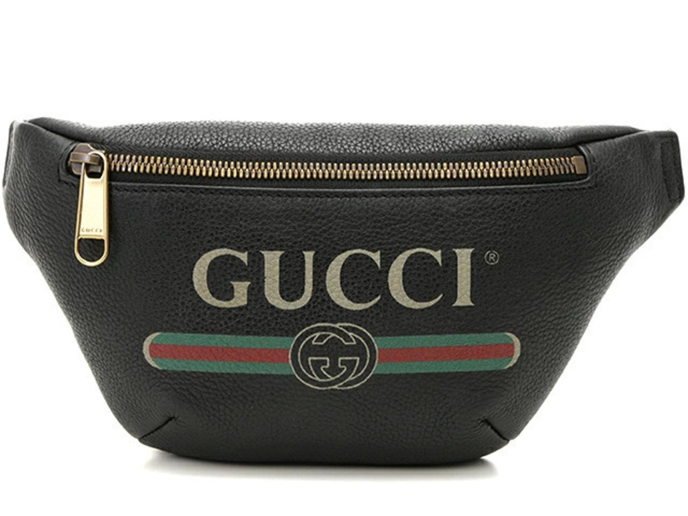 Gucci Waist Belt Crossbody Bag Belt Black Calfskin